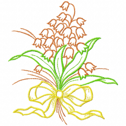 Flowers And Tree Embroidery Design 5